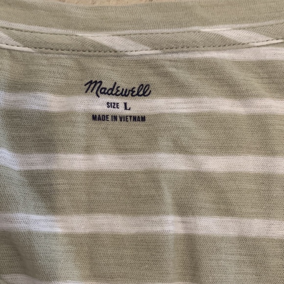 Madewell V-Neck Striped Tank - Picture 2 of 3